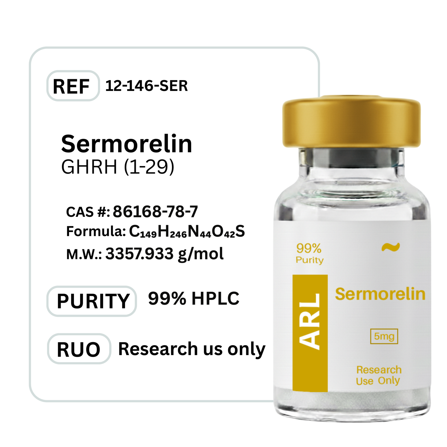 Sermorelin  - Premium Research Peptide
